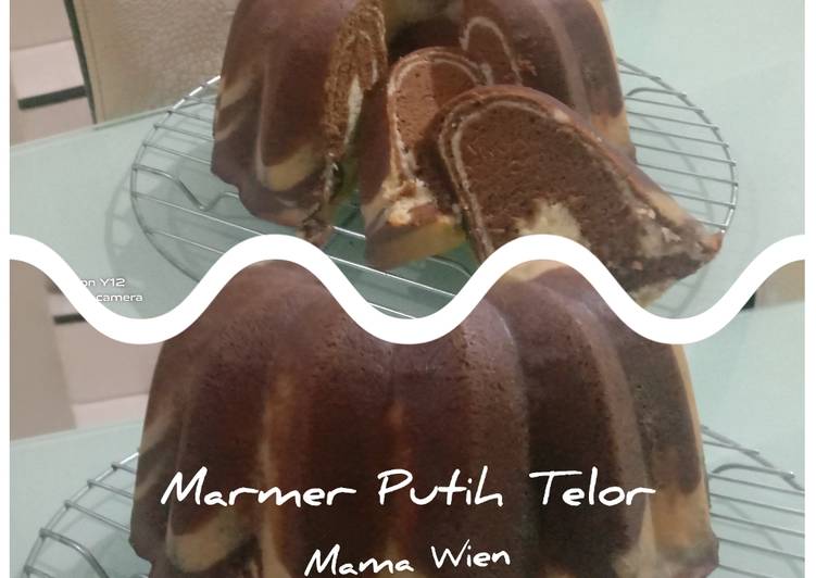 Resep Marmer putih telur Anti Gagal