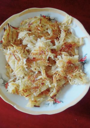 Hình của món Củ sắn chiên đường.