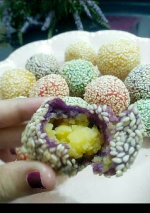 Foto resep Onde onde rainbow