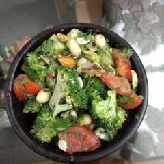 Broccoli and nuts salad A picture of Broccoli and nuts salad.