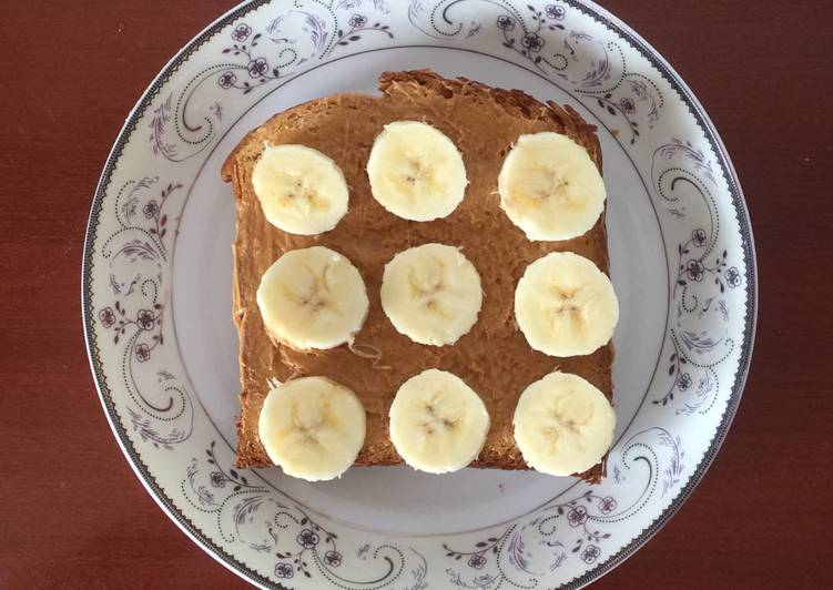 Bagaimana Membuat Banana &amp; Peanut Butter Toast, Lezat Sekali
