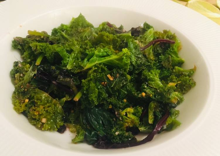 Stir fried kale 🥬