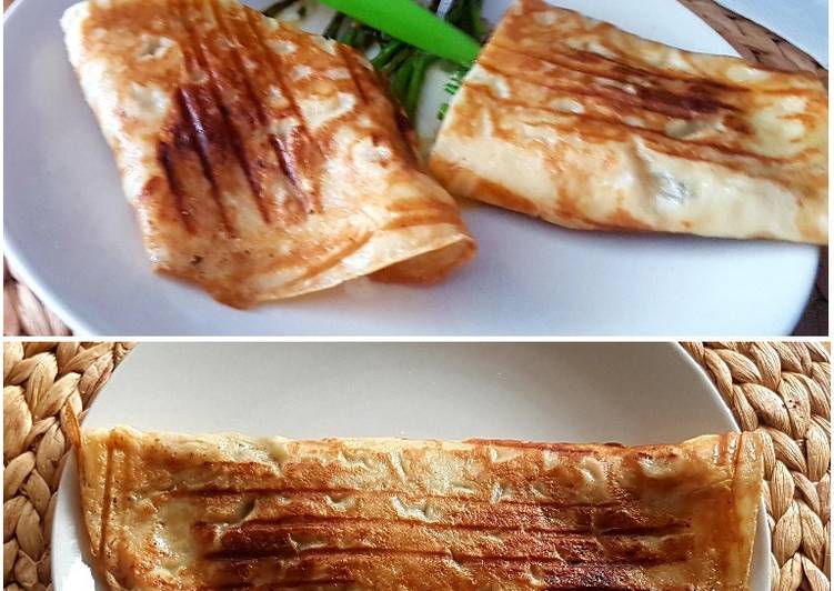 Tortita Maíz con Trigueros, Champiñones, Panceta, Queso y Huevo