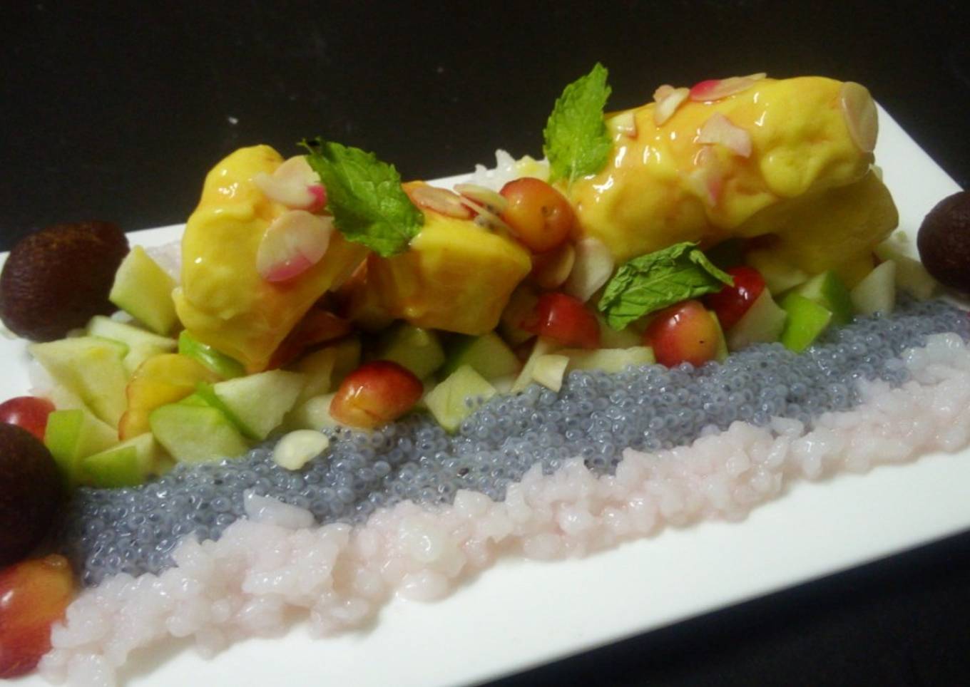 Mango rosy kulfi with falooda