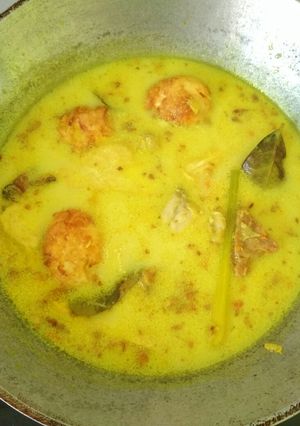 Foto resep Opor ayam, tahu, tempe, telor simple dan praktis