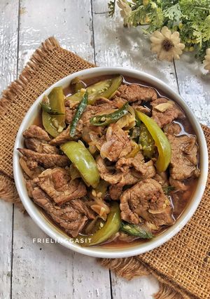 Foto resep Tumisan Daging Tomat Hijau