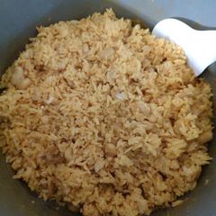 A picture of Yellow rice from scratch.
