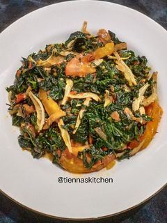 Foto resep Daun pepaya jepang sambal teri