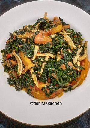 Foto resep Daun pepaya jepang sambal teri