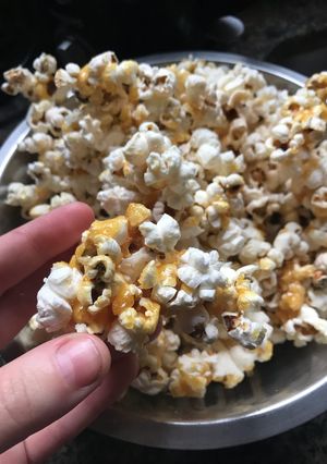 Una foto de Pochoclos con caramelo tipo los del cine