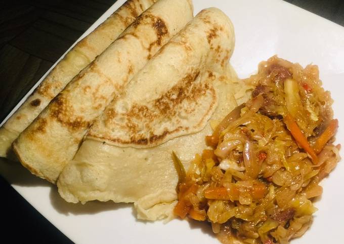 Recipe of Jamie Oliver Pancake with veggie sauce