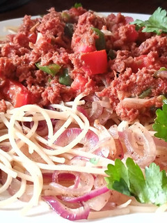 A picture of Spaghetti bolognese.