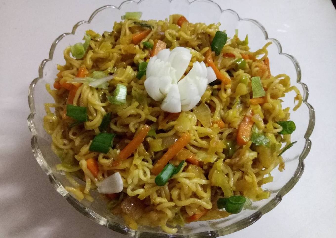 Singapore vegetable noodles