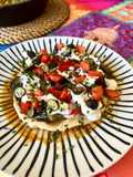 Berenjena asada con hummus, yogur y aceite picante #Ottolenghi