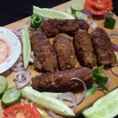 A picture of Beef reshmi kabab.