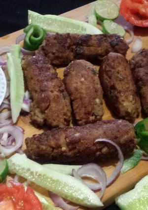 A picture of Beef reshmi kabab.