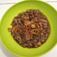 Bubur Ayam Beras Hitam রেসিপির প্রধান ছবি