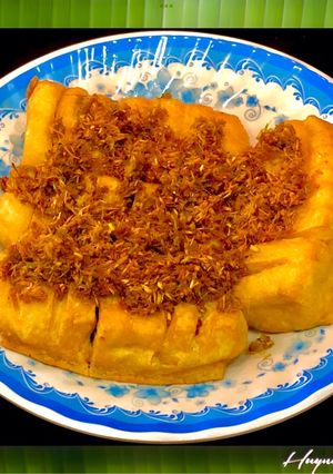 Hình của món Đậu Hũ Chiên Muối Sả.