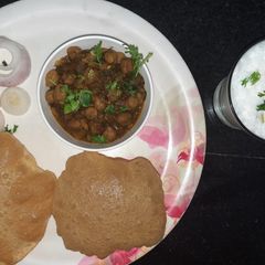 A picture of Methi chole.