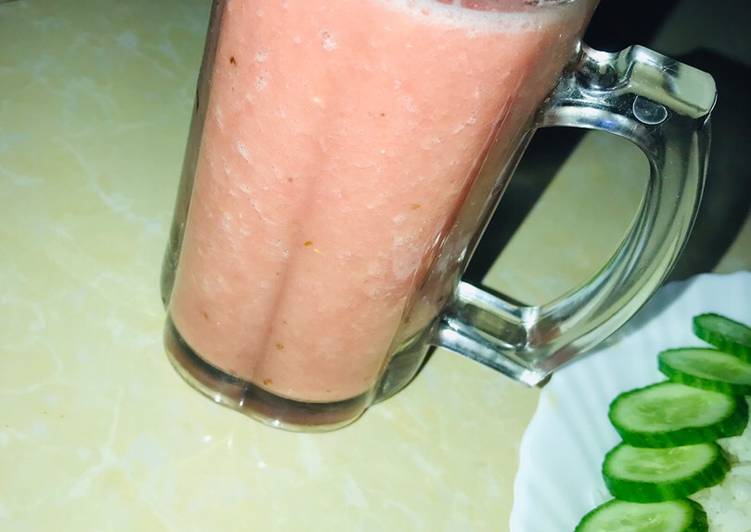 Recipe: Tasty Watermelon smoothie This is A Recipe That Has Been Tested  From Best My Grandma's Recipe !!