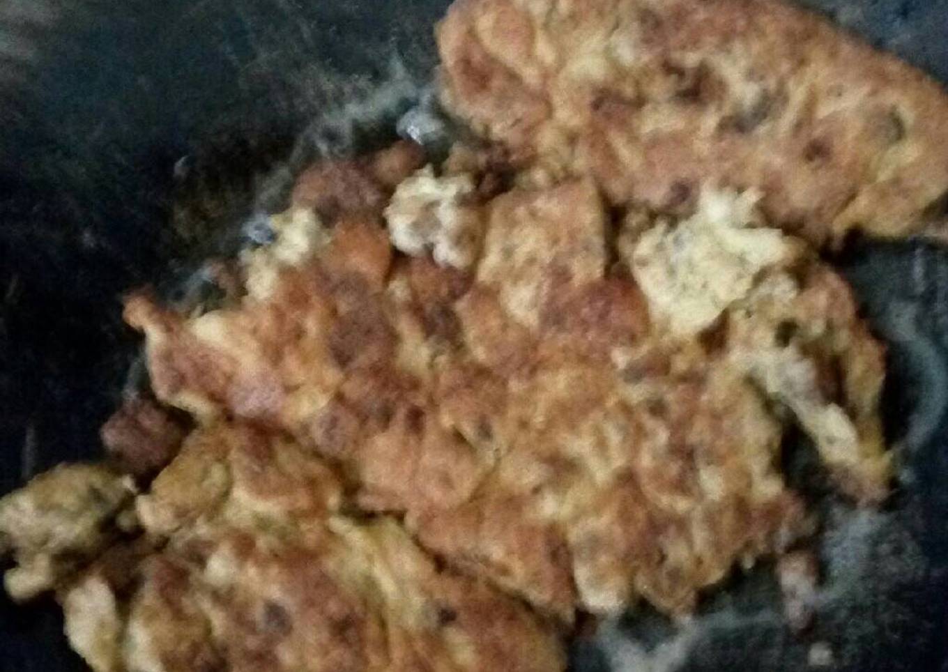 Telur isi daging cincang keto