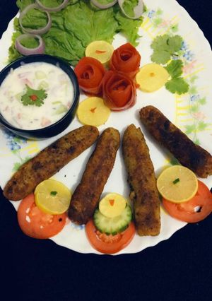 A picture of Reshmi kababs.