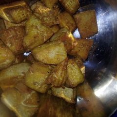 A picture of Awara soyabeans cake.