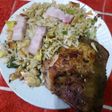 Pollo a la olla y arroz salteado con verduras#essenTamara
