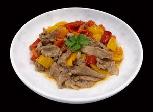 Hình của món SP.0863 - Thăn Heo Xào Ớt Chuông.