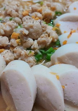 Hình của món Bún nấu thịt xay.