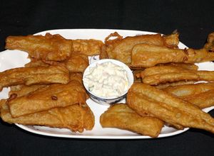 Una foto de PEJERREYES FALSOS. (TALLOS DE ACELGA FRITOS)