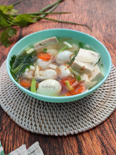 Foto resep Sup Tofu Telur Puyuh