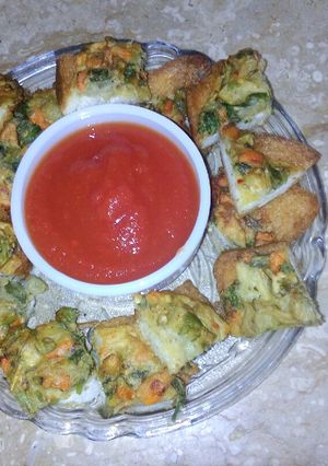 A picture of Bite size bread pakora.