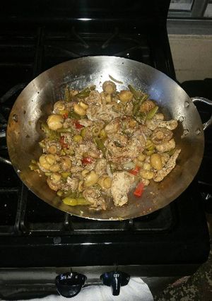 Una foto de Fajitas primaveral