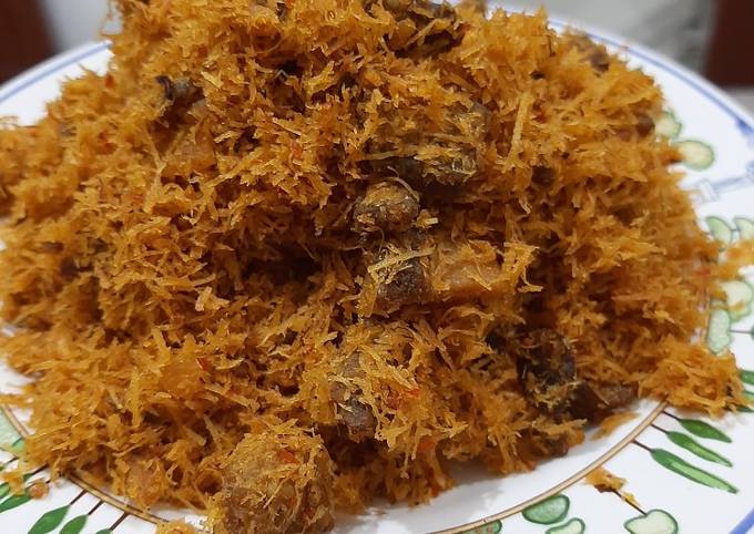 Wajib coba! Resep termudah membuat Serundeng daging  sempurna