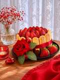 شارلوت الفراولة 🍓 بكريمة سهلة