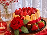 شارلوت الفراولة 🍓 بكريمة سهلة
