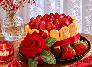 صورة لوصفة شارلوت الفراولة 🍓 بكريمة سهلة
