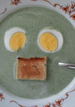Medvehagyma krémleves (gluténmentes) recept fotója
