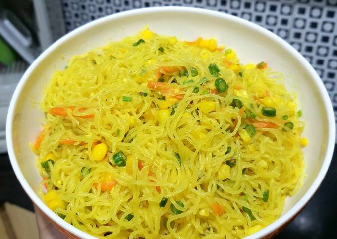 Resep: Bihun bumbu kunyit masak santan Bahan Sederhana
