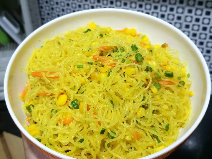 Resep: Bihun bumbu kunyit masak santan Bahan Sederhana