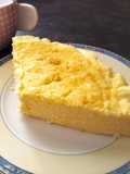 Tarta de queso japonesa con chocolate blanco