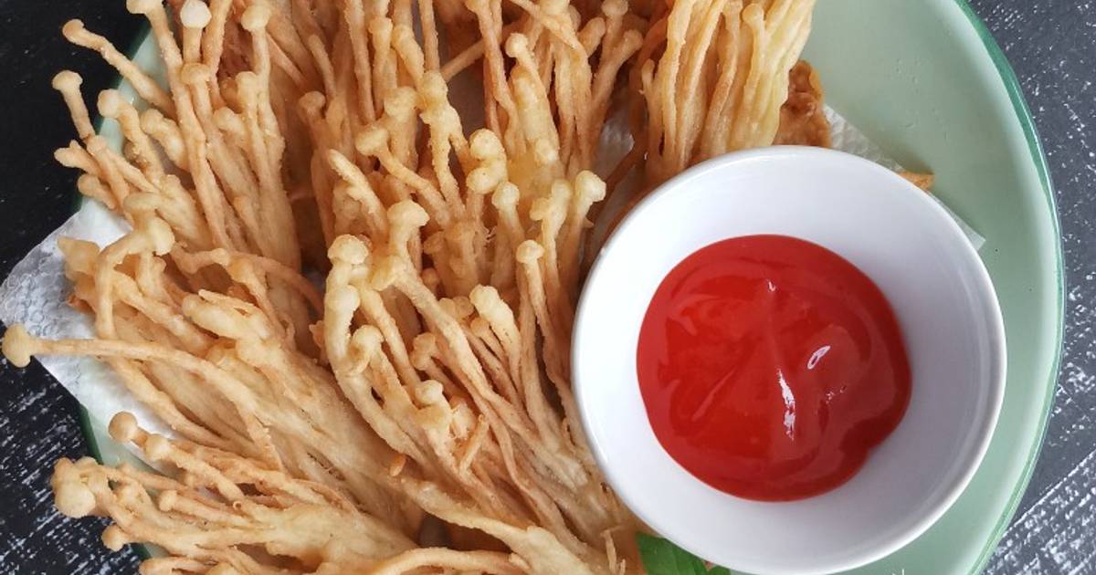 Resep Jamur enoki goreng crispy oleh koleksiresepsj Cookpad