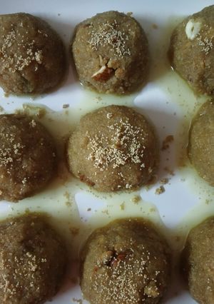 A picture of Churma ladoo.