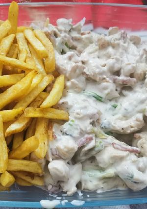 Una foto de Pechugas a la crema sin lactosa