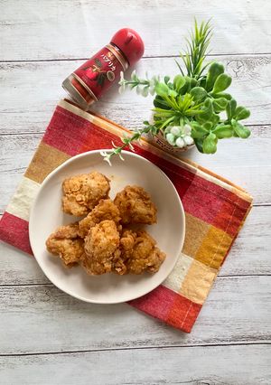 Foto resep Karaage renyah di luar, super juicy di dalam