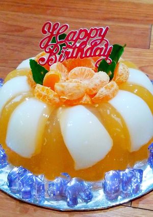 Foto resep Puding jeruk susu