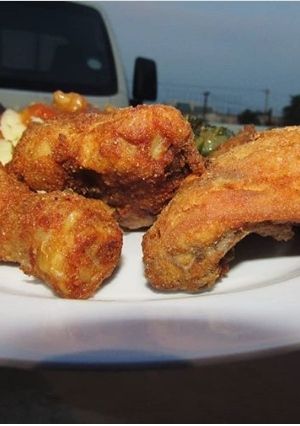 A picture of Ellis Brown Powder Milk Fried Chicken.