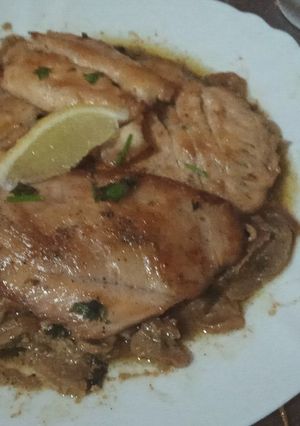 صورة لوصفة اسكالوب بصوص شامبينيو