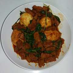 รูปของ Orek telur tempe kemangi